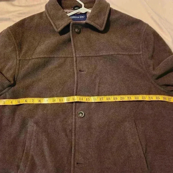 London Fog Men Wool Coat Size XL - Picture 6 of 9